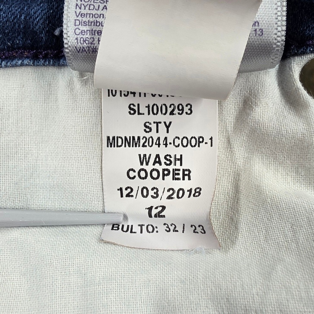 NYDJ Barbara Bootcut Jeans Cooper Wash Blue Denim MDNM2044-COOP-1 Size 12 - Picture 7 of 16